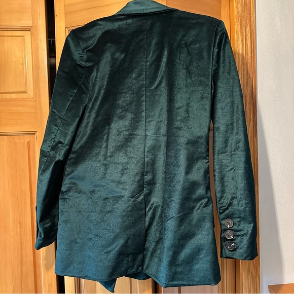 Free People Ashby velvet blazer - jade green NWT - Picture 7 of 9